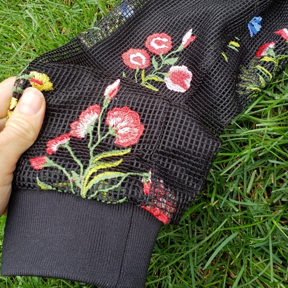 Embroidered bomber jacket - Picture 5 of 6